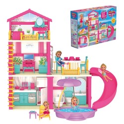 Lola'nın Tatil Evi-Ev Oyuncak-Lola'nın Tatil Ev Seti - Dede Toys