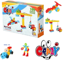 Matrax Crazy Eğitici Blok Oyunu 100 Parça - Matrax