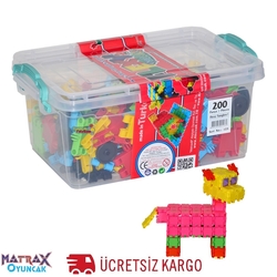 Matrax Flexy Tangles 200 Parça Plastik Kutuda - Matrax OyuncakFabrikasi