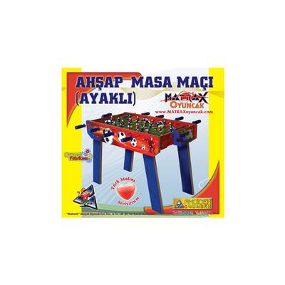 Matrax Oyuncak Langırt Ahşap Masa Maçı Ayaklı (4Kollu) - 2