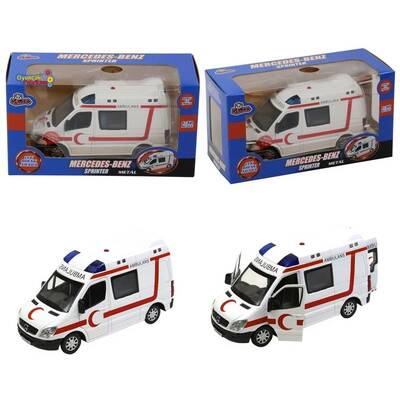 Mercedes Benz Metal Çekbırak Oyuncak Araba Sesli Işıklı(Polis, Jandarma, Ambulans, İtfaiye - 3