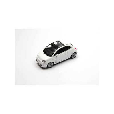 Metal Çek Bırak Araba Kinsmart 2007 Fiat 500 1:28 - 2