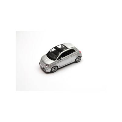 Metal Çek Bırak Araba Kinsmart 2007 Fiat 500 1:28 - 3
