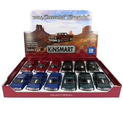 Metal Çek Bırak Araba Kinsmart 2014 Chevrolet Silverado 1:46 - 2