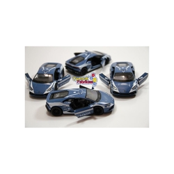Metal Çek Bırak Araba Kinsmart Lamborghini Huracan Police LP610-4 - 2