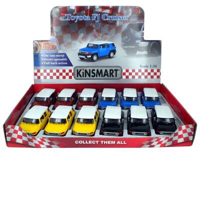 Metal Çek Bırak Araba Kinsmart Toyota FJ Criuser 1:36 - 2