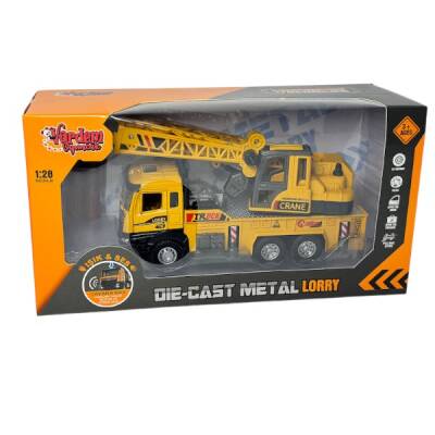 Metal Katlanabilir Kule Vinç Çek Bırak Işıklı ve Sesli 1:28 - 2