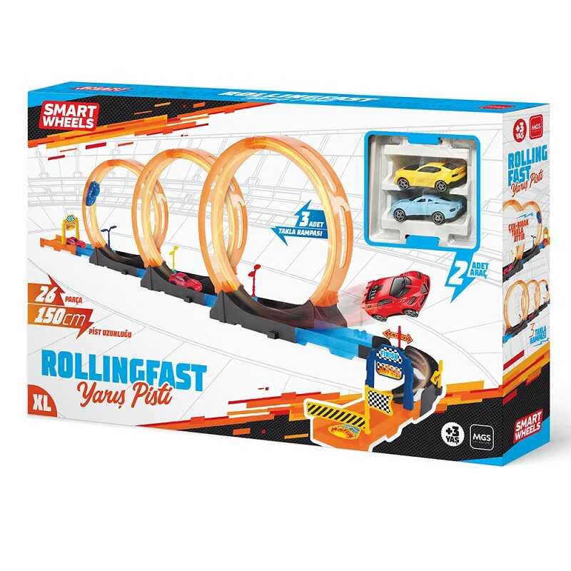 Mgs Oyuncak Rollingfast Oyuncak Araba Yarış Pisti Xl 150 Cm