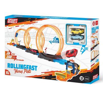 Mgs Oyuncak Rollingfast Oyuncak Araba Yarış Pisti XL 150 Cm - 1