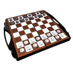 Miajima Efsane 3'lü Çantalı 3'Lü Oyun Seti Satranç-Dama-Tavla Büyük Boy - 5