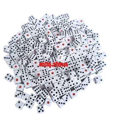 Miajima Ithal Melamin 9 MM Tavla Zarı Kırmızı Noktalı Yanları Köşeli 24 Adet - 2