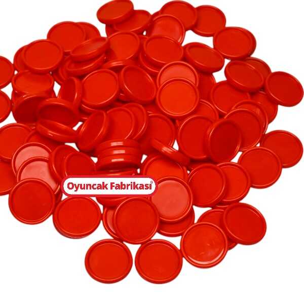 Miajima Kutu Oyunları Oyun Taşı Oyun Piyonu Yuvarlak Düz 28 Mm 100 Adet 