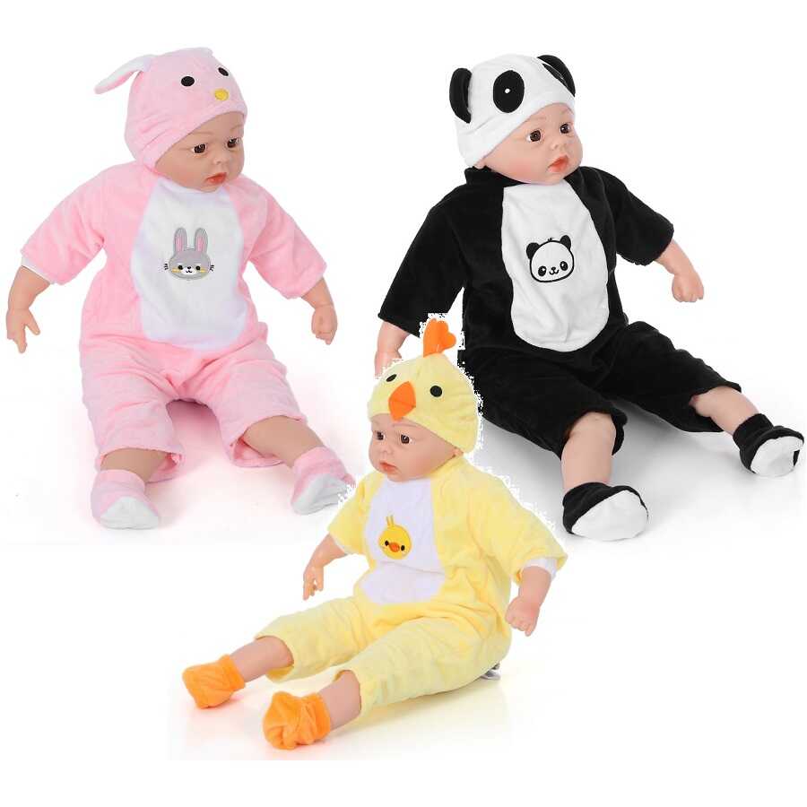 Miajima Oyuncak Gerçek Yüzlü Kel Et Bebek Pijamalı 60 cm Oyuncak Et