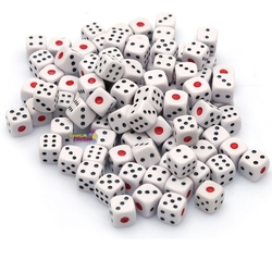 Miajima Özel Japon İthal Tavla Zarı 100 Adet Yanları Köşesiz 10mm - 2