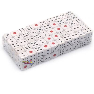 Miajima Özel Japon İthal Tavla Zarı 100 Adet Yanları Köşesiz 10mm - 3