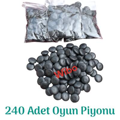 Miajima Plastik Oyun Piyonu Taşı Mangala Oyun Taşı-Go Oyunu ve Kutu Oyun Taşları 48 Adet - 1