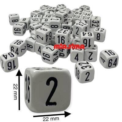 Miajima Tavla Oyun Vido Zarı 22 Mm'lik Vido Zar 2 Adet - 1