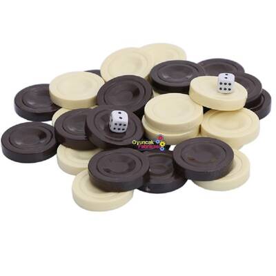 Miajima Tavla Pulu Kahverengi Krem Büyük Boy - 1