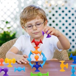 Miajima Vakum Molekül 25 Parça Yapı Taşları Fidget Duyusal Eğitici Oyuncak Squigz Lego - Gepet Toys