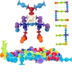 Miajima Vakum Molekül 25 Parça Yapı Taşları Fidget Duyusal Eğitici Oyuncak Squigz - 2