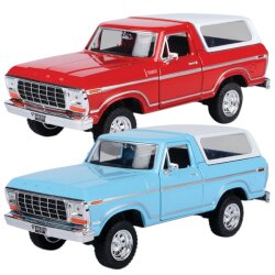Motormax 1:24 1978 Ford Bronco-Hard Top - Motor Max