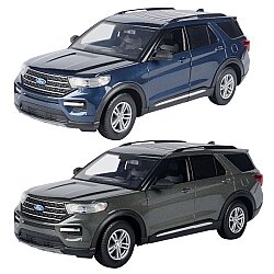 Motormax 1:24 2022 Ford Explorer XLT Die Cast Metal Model Araba Açılır Kapılar Koleksiyon Aracı - Motor Max