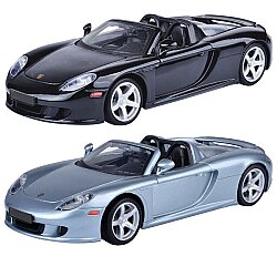 Motormax 1:24 Porsche Carrera GT Die Cast Metal Model Araba Açılır Kapılar Koleksiyon Aracı - Motor Max