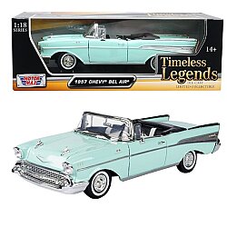 Motormax Model Araba 1:18 1957 Chevy Bel Air ( Convertible ) - Motor Max
