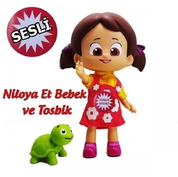 Niloya Sesli Et Bebek ve Tosbik 32 Cm - 1