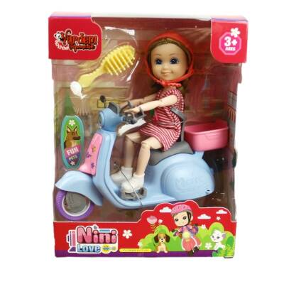 Nini Love 2 Asorti Motosikletli Oyuncak Bebek Set - 2
