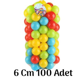 Oyun Havuzu Topu 100 Adet 6 cm - Erdem Toys