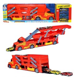 Oyuncak 3 Katlı Transporter Tır 45 Cm-37 Araç Kapasiteli - King Toys