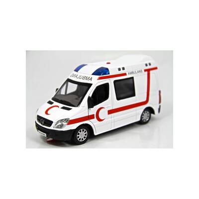 Oyuncak Ambulans Minibüs Mercedes Sesli Işıklı - 3