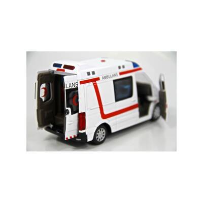 Oyuncak Ambulans Minibüs Mercedes Sesli Işıklı - 5