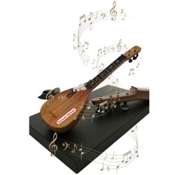 Oyuncak Bağlama Saz-Ahşap Görünümlü Eğitici Müzik Aleti (55 cm) - Aslan