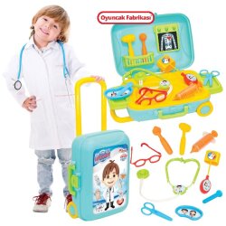 Oyuncak Bavulum Doktor Seti 15 Parça Candy & Ken - DEDE