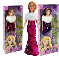 Oyuncak Bebek 29 cm Renk Değiştiren Pullu Elbiseli Bebek - Vardem Oyuncak