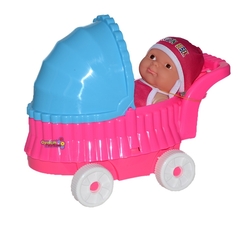 Oyuncak Bebek Arabası Yataklı Puset Ve Oyuncak Kel Et Bebek Hediyeli - Efe Toys