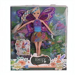 Oyuncak Bebek Emily Müzikli Kanatlı Manken Bebek Şık Kıyafetli Moda Bebek - Efe Toys