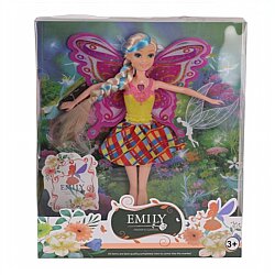 Oyuncak Bebek Emily Müzikli Kanatlı Manken Bebek Şık Kıyafetli Moda Bebek - 2