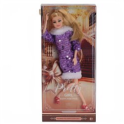 Oyuncak Bebek Pretty Girl Pullu Kürklü Manken Bebek Şık Kıyafetli Moda Bebek - Efe Toys