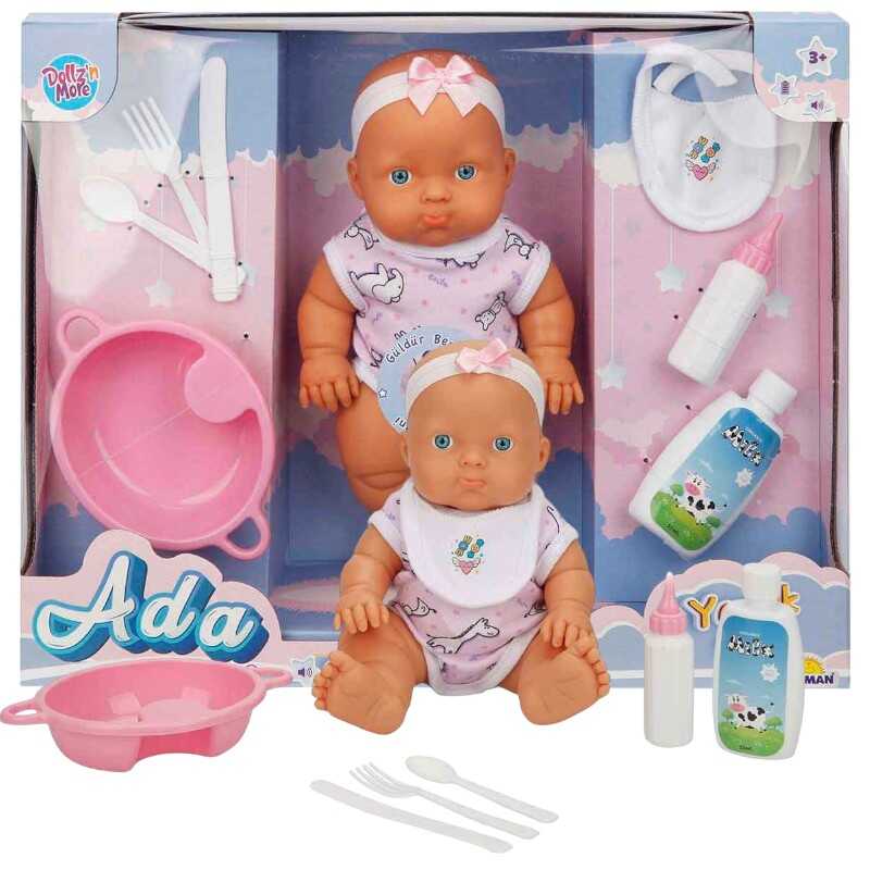 Oyuncak Bebek Sesli Yemek Yeme Seti Aksesuarlı