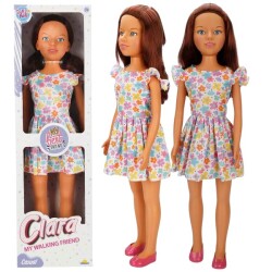 Oyuncak Büyük Bebek Yürüyüş Arkadaşım Clara Casual 80 cm Çiçekli Elbiseli 80 Cm - Sunman