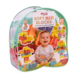 Oyuncak Çantalı Soft Maxi Bloklar 41 Parça 04055 - DEDE