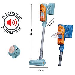Oyuncak Elektrikli Süpürge 70 Cm Sesli 2'si 1 Arada Dikey ve El Süpürgesi Çocuk Evcilik Oyuncağı 3 Yaş+ - 2