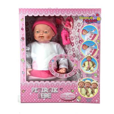 Oyuncak Et Bebek Gerçek Yüz Mimikli Pıtırcık Bebek 40 Cm - 3