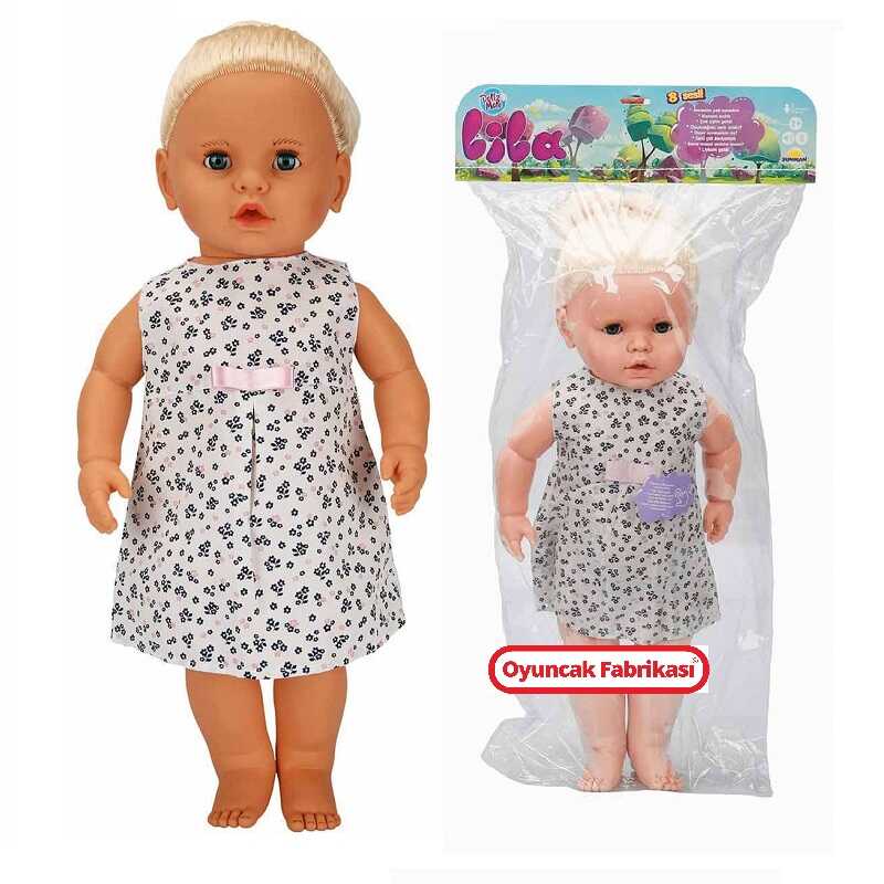 Oyuncak Et Bebek Lila Türkçe Konuşan Bebeğim 65 Cm Sarışın