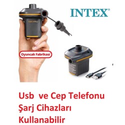 Oyuncak fabrikasi İntex AP635 Quickfill Usb Girişli Şişme Ürünler Hava Pompası Hızlı Doldurma Mini Pompa 5V/2A - 1