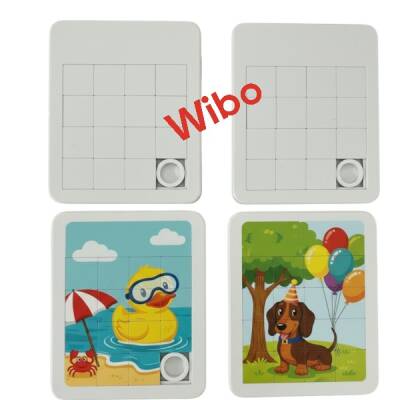 Oyuncak Fabrikası Promosyon Kaydırma Puzzle 10,5x8,5 cm | Boş Beyaz Baskıya Uygun Büyük Boy - 2