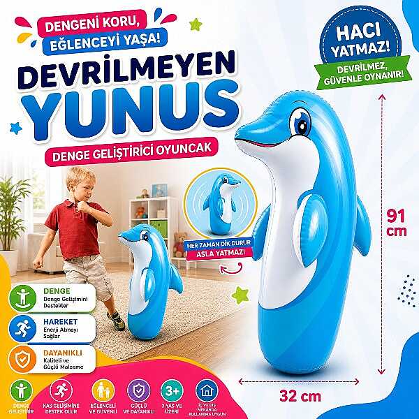 Oyuncak İntex Şişme Hacı Yatmaz Yunus Balığı